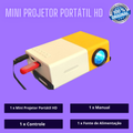 Mini Projetor Portátil HD